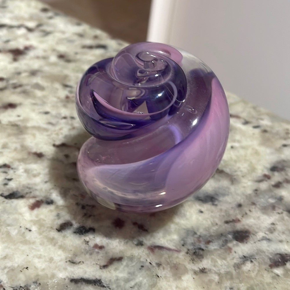 Beautiful Jim Karg Art Glass Paperweight Swirl Multicolor Mid-Century Mod Signed
